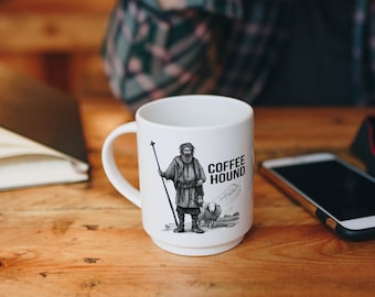 St. Drogo Mug: Coffee Hound, Catholic Saint Gift (15 oz)