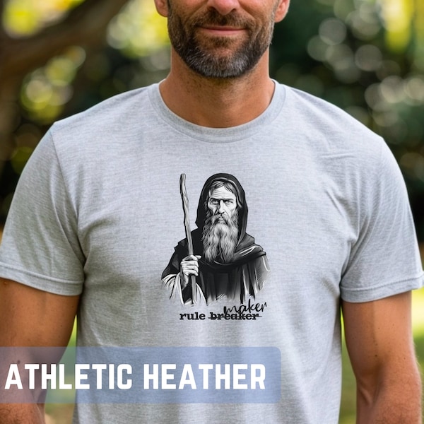 T-shirt St. Benedict: Catholic Rule Maker, mannelijk T-shirt