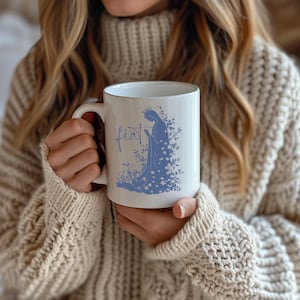 Fiat Marian Blessed Mother Mug, Catholic Saint Mug, Catholic Gift Idea, Gift Mug for Her, Saint Mary Mug, Catholic Mom Mug