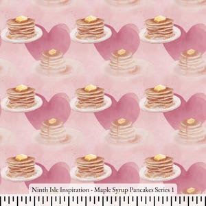 Ahornsirup Pfannkuchen Baumwollstoff Meterware - NinthIsle Inspiration Exklusive Fun Art-Großbestellung verfügbar