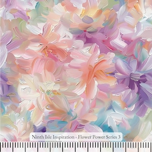 Tkanina bawełniana Flower Power cięta na wymiar - NinthIsle Inspiration Exclusive Creative Art Dostępne zamówienie hurtowe