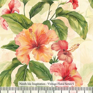 Vintage Rayon Stoff Meterware - NinthIsle Inspiration Exklusiv Elegante Kunst Großbestellung verfügbar