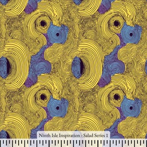 Salad Rayon Fabric by the Yard - NinthIsle Inspiration Exclusive Elegant Art Bulk Order Available