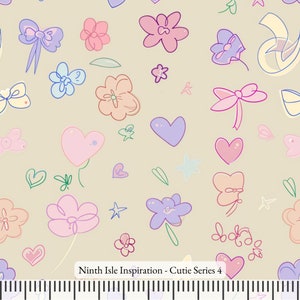 Tkanina bawełniana Cutie Cotton cięta na wymiar - NinthIsle Inspiration Exclusive Creative Art Dostępne zamówienie hurtowe