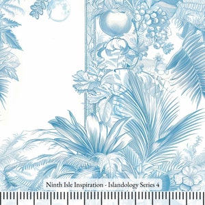 Islandology Cotton Fabric by the Yard - NinthIsle Inspiration Exclusive Elegant Art Bulk Order Available