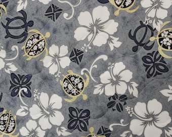 Ninthisle Original Made in Hawaii Quilted Fabric Aloha Honu - 56" Wide
