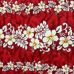 Flowers - Quilted Fabric - 56&quot; Wide - 100% Cotton