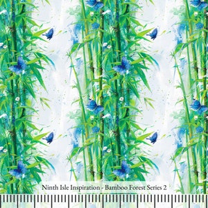 Tkanina bawełniana Bamboo Forest cięta na wymiar - NinthIsle Inspiration Exclusive Elegant Art Dostępne zamówienia hurtowe