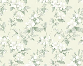Print in Hawaii Fabric, Moli Mia Cotton Poplin Fabric by the Yard