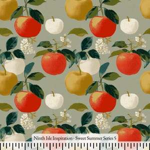 Sweet Summer Rayon Fabric by the Yard - NinthIsle Inspiration Exclusive Elegant Art Bulk Order Available
