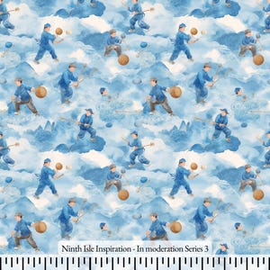 Print in Hawaii, In moderation Cotton Fabric by the Yard - NinthIsle Inspiration Exclusive Elegant Art Bulk Order Available