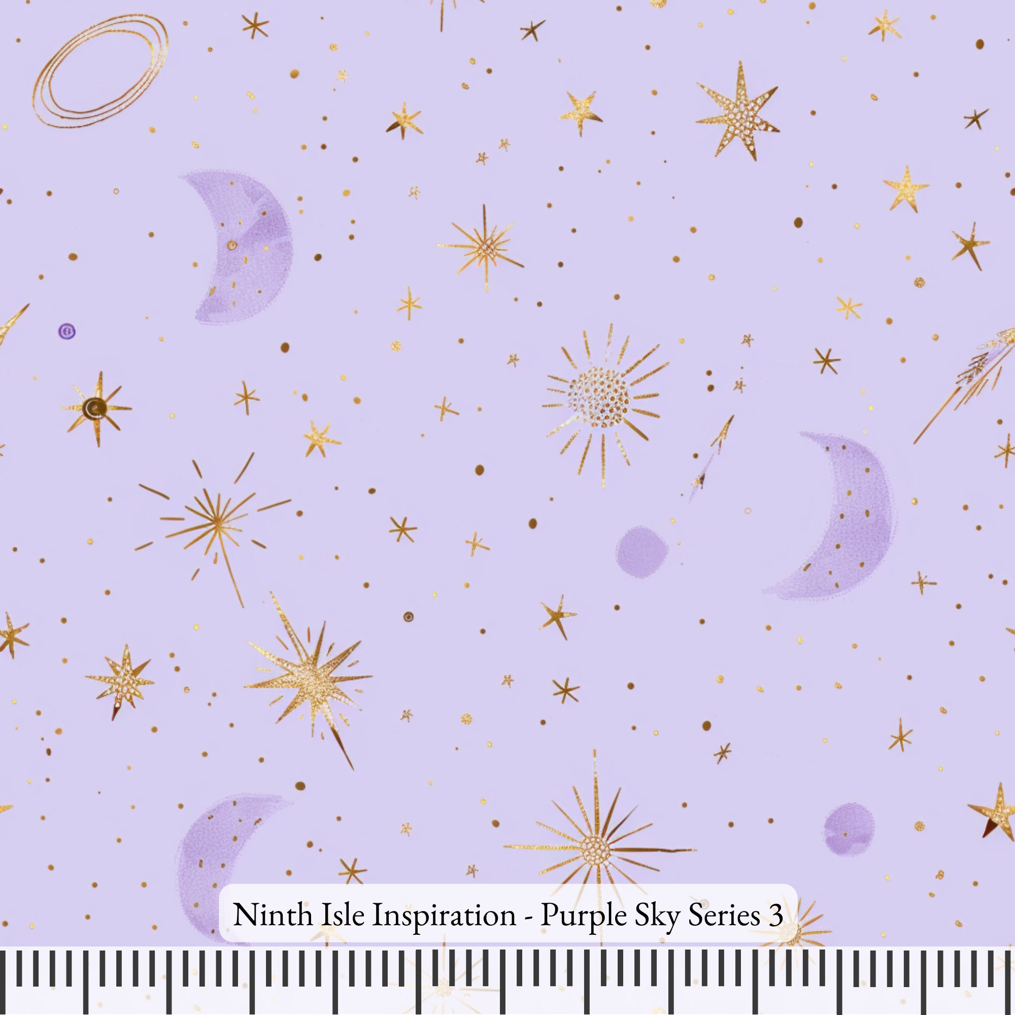 Print in Hawaii, Purple Sky Cotton Fabric by the Yard - NinthIsle Inspiration Exclusive Elegant Art Bulk Order Available