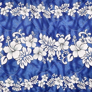 Flowers - Quilted Fabric - 56&quot; Wide - 100% Cotton