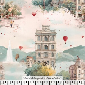 Print in Hawaii, Seorin Cotton Fabric by the Yard - NinthIsle Inspiration Exclusive Elegant Fun Art Bulk Order Available