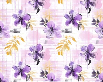Print in Hawaii Fabric, Touch of Hawaii Cotton Poplin Fabric by the Yard