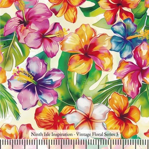 Vintage Rayon Stoff Meterware - NinthIsle Inspiration Exklusiv Elegante Kunst Großbestellung verfügbar
