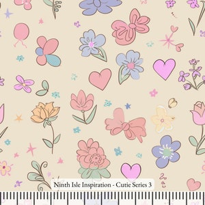 Tkanina bawełniana Cutie Cotton cięta na wymiar - NinthIsle Inspiration Exclusive Creative Art Dostępne zamówienie hurtowe