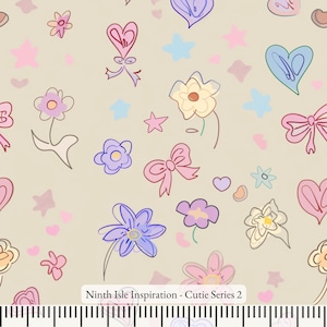 Tkanina bawełniana Cutie Cotton cięta na wymiar - NinthIsle Inspiration Exclusive Creative Art Dostępne zamówienie hurtowe
