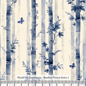 Tkanina bawełniana Bamboo Forest cięta na wymiar - NinthIsle Inspiration Exclusive Elegant Art Dostępne zamówienia hurtowe