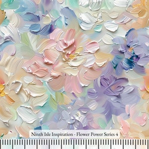 Tkanina bawełniana Flower Power cięta na wymiar - NinthIsle Inspiration Exclusive Creative Art Dostępne zamówienie hurtowe