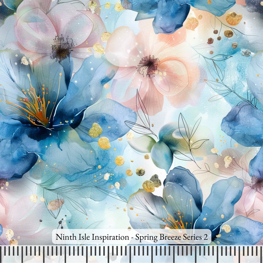 Springbrook Fabric Fabric Print in HI, Spring Breeze Rayon Fabric by the Yard - Etsy