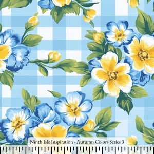 Print in Hawaii, Autumn Colors Cotton Fabric by the Yard - NinthIsle Inspiration Exclusive Elegant Art Bulk Order Available