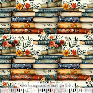 Winter Night Rayon Stoff Großbestand - NinthIsle Inspiration Exklusive Elegante Kunst Großbestellung verfügbar