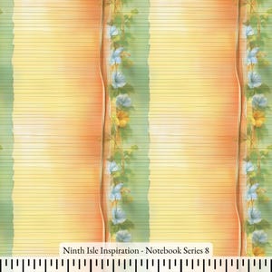 Notebook Cotton Fabric by the Yard - NinthIsle Inspiration Exclusive Fun Art Bulk Order Available