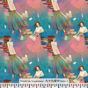 九十九度中 NINTHISLE NO.99 Rayon Fabric by the Yard - NinthIsle Inspiration Exclusive Fun Art Bulk Order Available