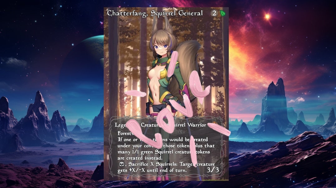 Chatterfang Squirrel General MTG Card PROXY - Etsy
