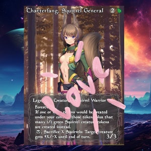 Carte MTG générale Chatterfang écureuil PROXY