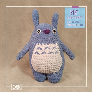 NOSEW Totoro Pattern ~ Easy to Medium Amigurumi ~ PDF file