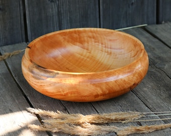 Large Black Alder Wood Bowl: Rustic Centerpiece Decor (13 inch)
