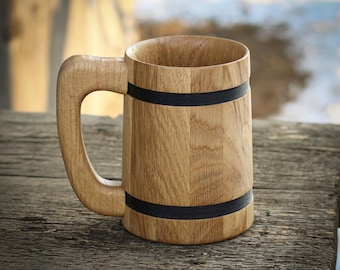Rustic Oak Beer Mug 600 ml (20 oz)