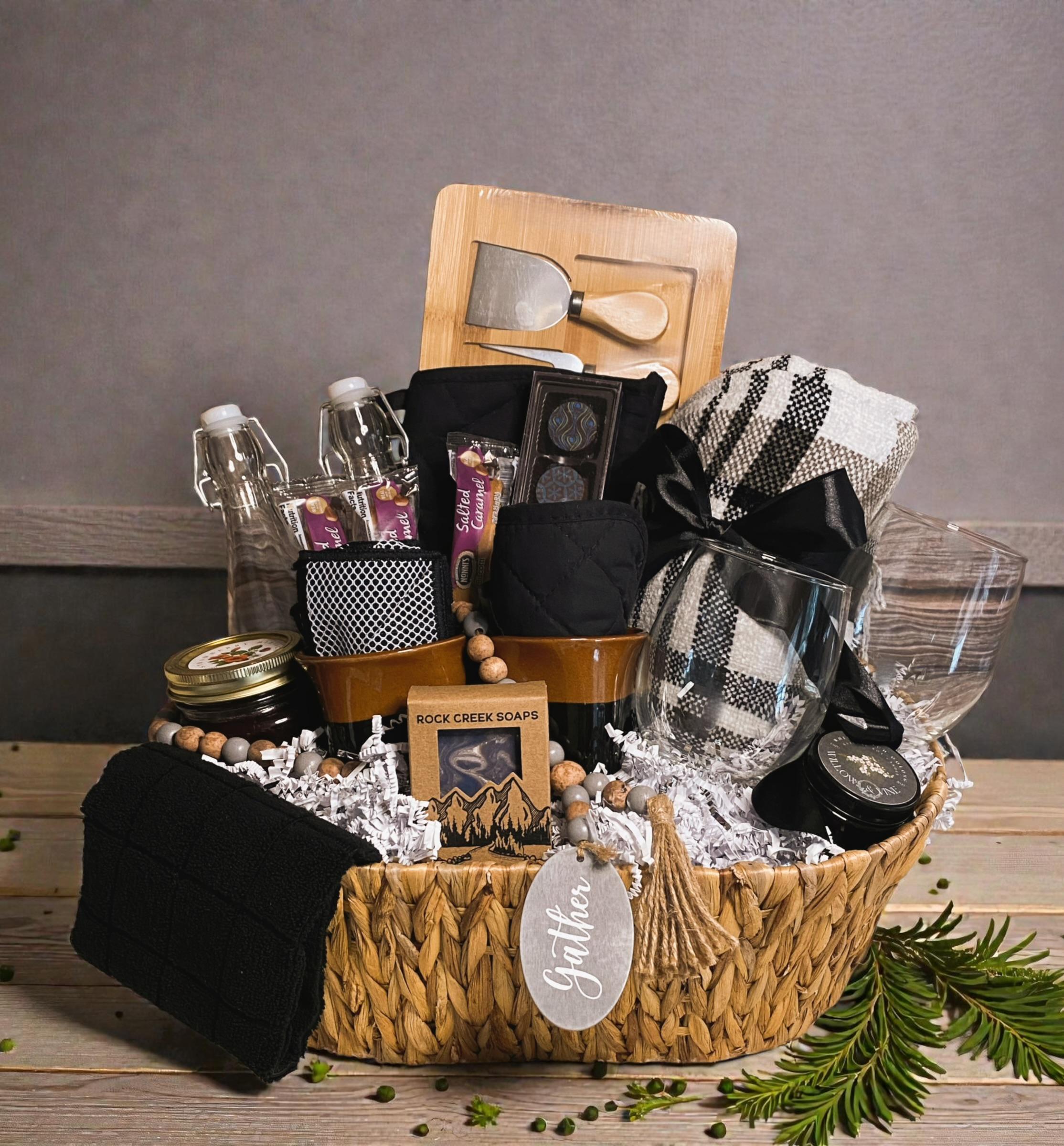 Home is Where the Heart is Gift Basket | Cozy Throw, Mugs  display picture 1
