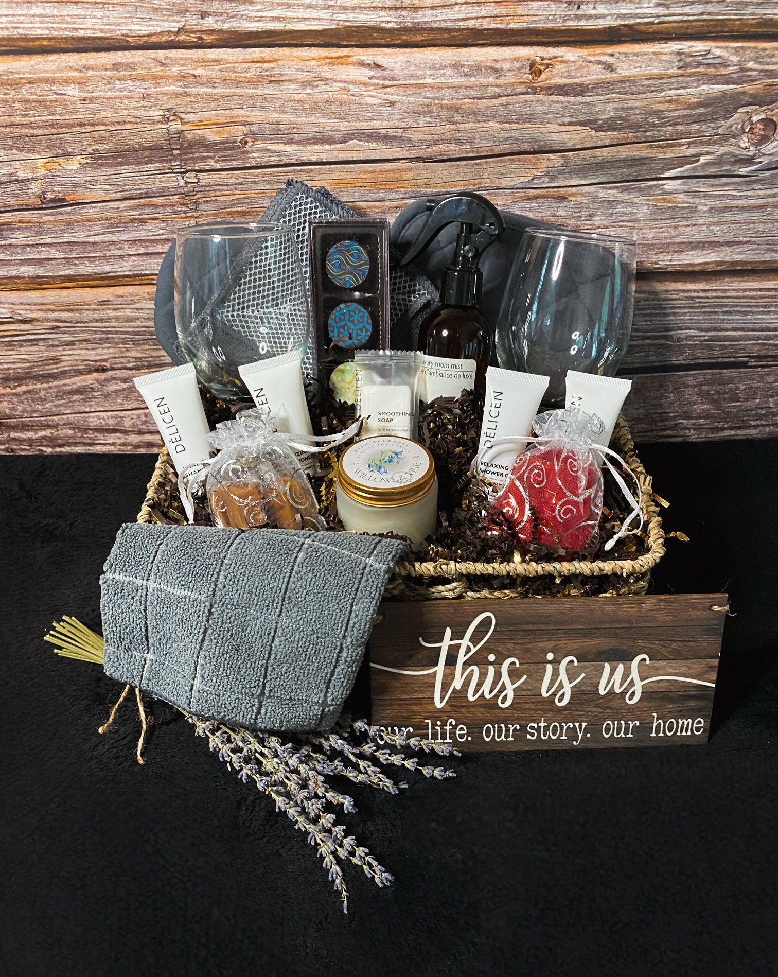 Home Cozy Home Basket || Housewarming Basket || Wedding Gift ...