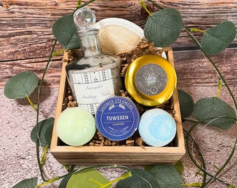 Mini Bath Bliss Crate // Mini Bathtime Bliss Basket // Regalo del Día de la Madre // Cesta de baño relajante // Regalo de relajación // Regalo de spa de baño //