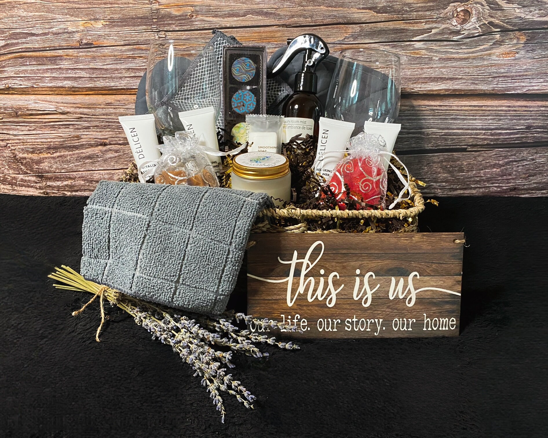 Home Cozy Home Basket || Housewarming Basket || Wedding Gift ...