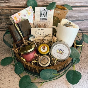 Contemplation Kit Gift || Adorable tea gift || Elegant tea tray || Tea essentials || Journal Gift || Journaling gift || Self Reflection Gift