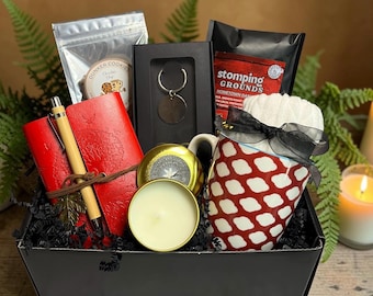 Bean There, Dunk That Coffee Gift Set with Mug, Loose Leaf Selection, Cookies & Journal