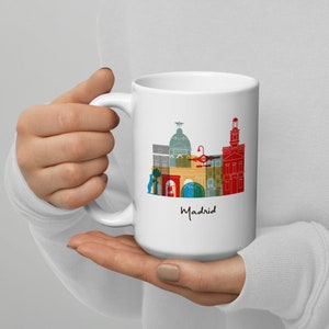 Madrid Mug, Gift for Madrid residents, Gifts for Spaniards, Madrid Souvenir, Madrid Gift, Madrid Seduce Gifts, Office Mug.