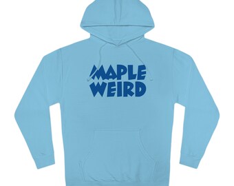 MAPLEWEIRD (blue) Unisex Hooded Sweatshirt