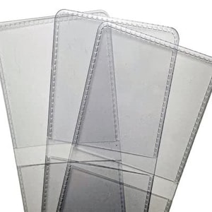 Lot of 20, 40, 60, 80, 100 Vinyl Flip Coin Holders / Clear / 2&quot; x 2&quot;