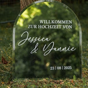 Spiegelplot | Wedding Decal | Hochzeitsschild Personalisiert | Plotter Vinyl Sticker | | Willkommenschild Hochzeit | wedding Sign