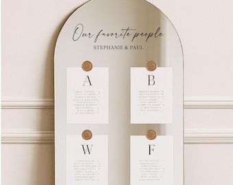 Vinyl stickers for wedding seating charts | Personalized table and name stickers | Elegant wedding decorations | Custom stickers
