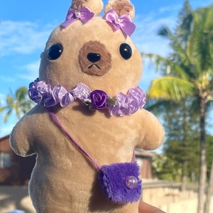 handmade tan bunny plush, 7.5 inches| kawaii plush toy, cute plush