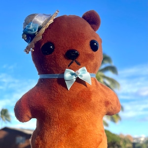 handmade brown bear plush, 7.5 inches| kawaii plush toy, cute plush