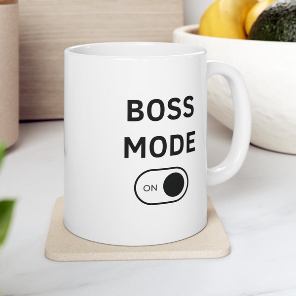 Boss Mode on Mug for office Mug for boss Gift for boss Coffee mug Funny gift for Boss kaffeetasse für boss