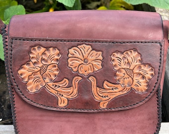 Leather Concealed Carry Purse, hand made