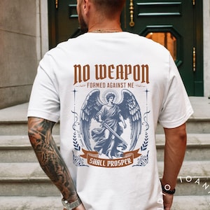 Vintage Archangel St Michael Bible Scripture shirt Prayer Bible Study t-shirt Jesus Faith Angel apparel birthday gift for men dad son